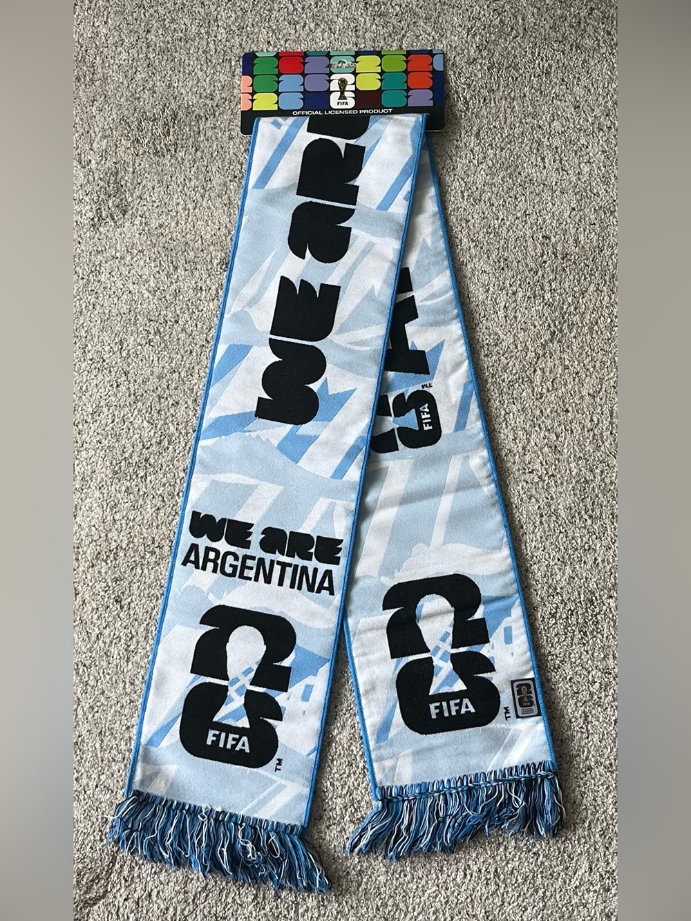Argentina 2026 FIFA World Cup Soccer Scarf